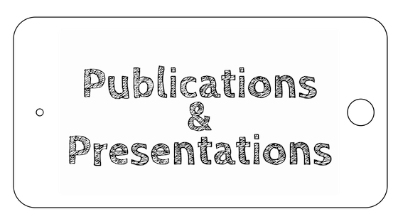 Image reads "publications & presentations" 