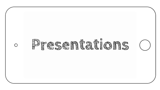This image says Presentations
